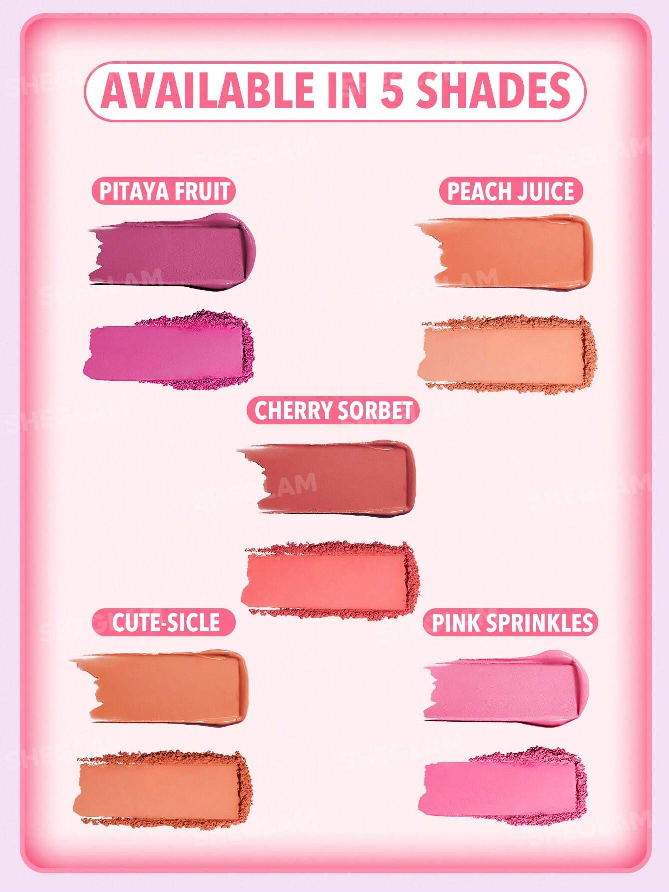 SHEGLAM Cheek 2 Cheek Blush Duo – Pink Sprinkles