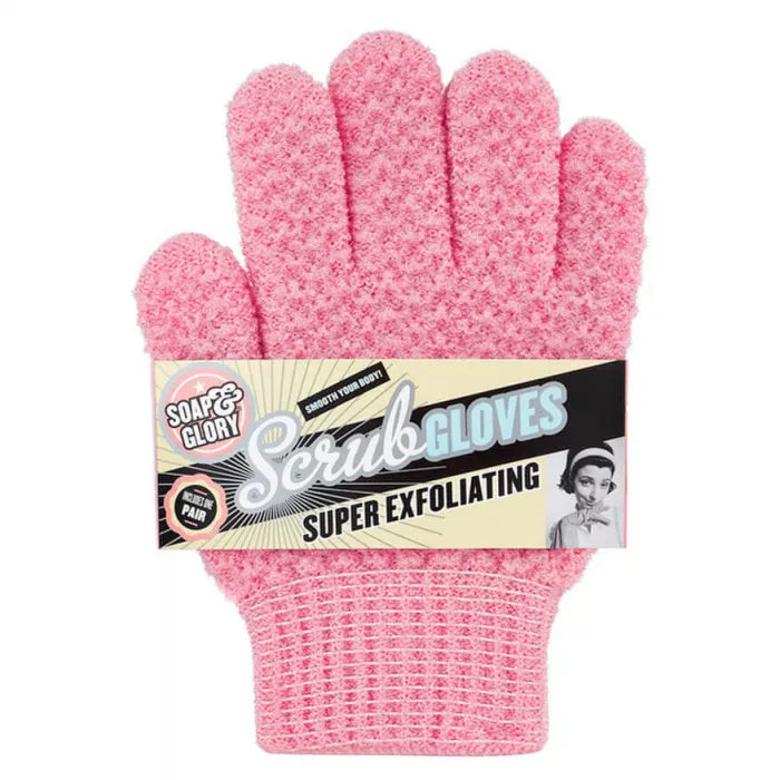 Soap & Glory Exfoliating Gloves – Pink (2 Pieces)