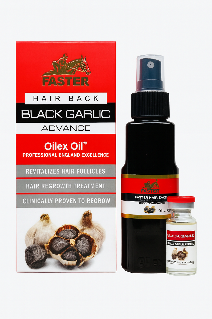 FASTER Black Garlic Advance Hair Regrowth Treatment – Oilex Oil