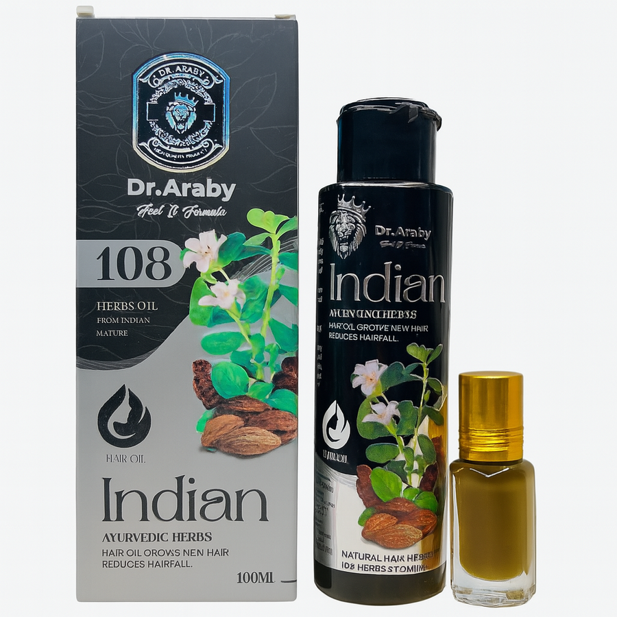 Dr. Araby Indian Ayurvedic Hair Oil – 108 Herbs – 100ml